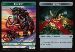 Elephant // Treasure  Double-Sided Token